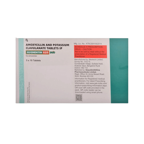 AUGMENTIN 625 DUO TABLET - Animeal