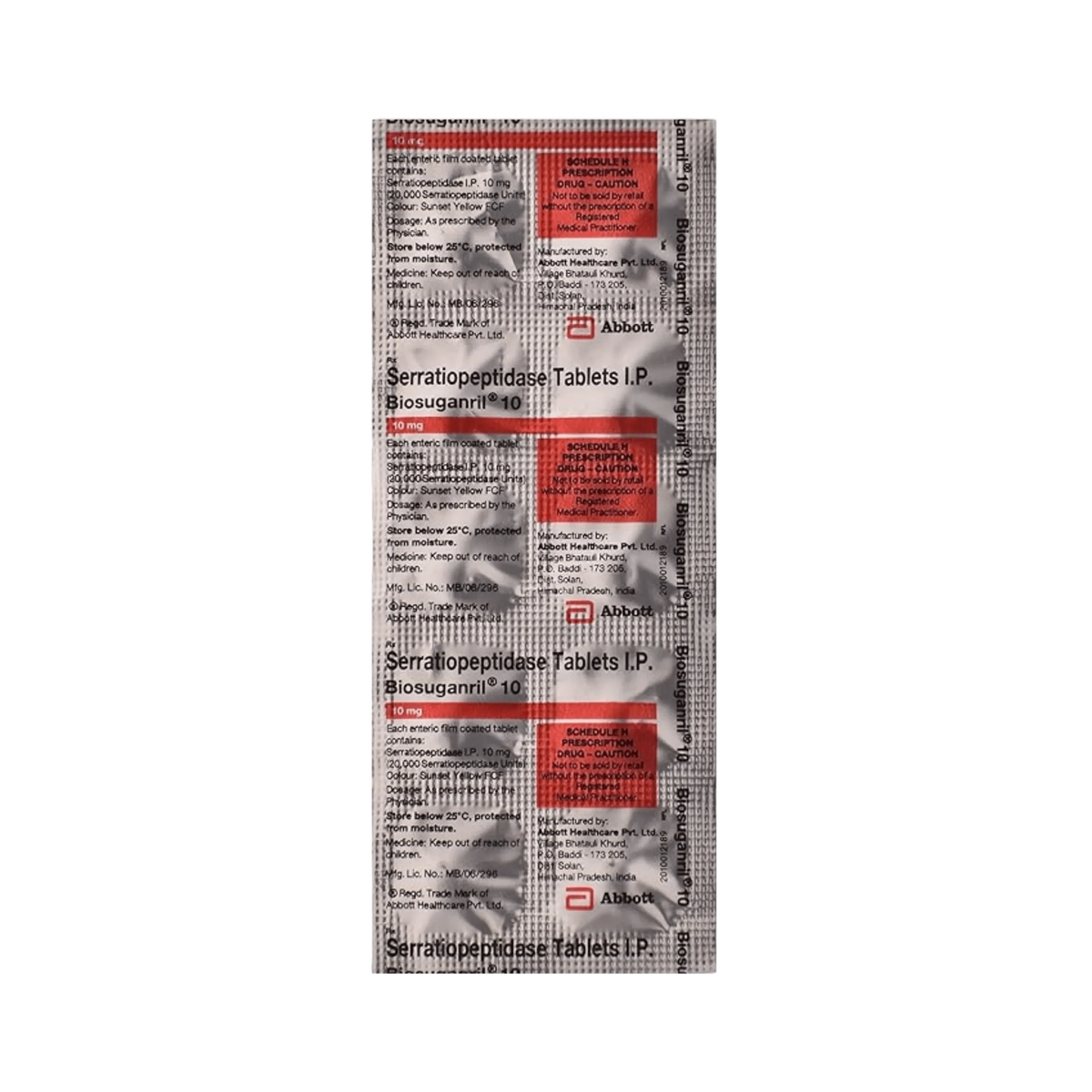 Abbott Biosuganril 10mg Tablet for Dogs and Cats, 10 Tablets - Animeal