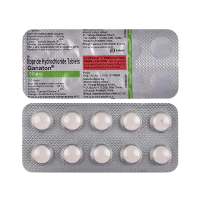Abbott Ganaton-50mg Tablet for Dogs and Cats, 10 Tablets - Animeal