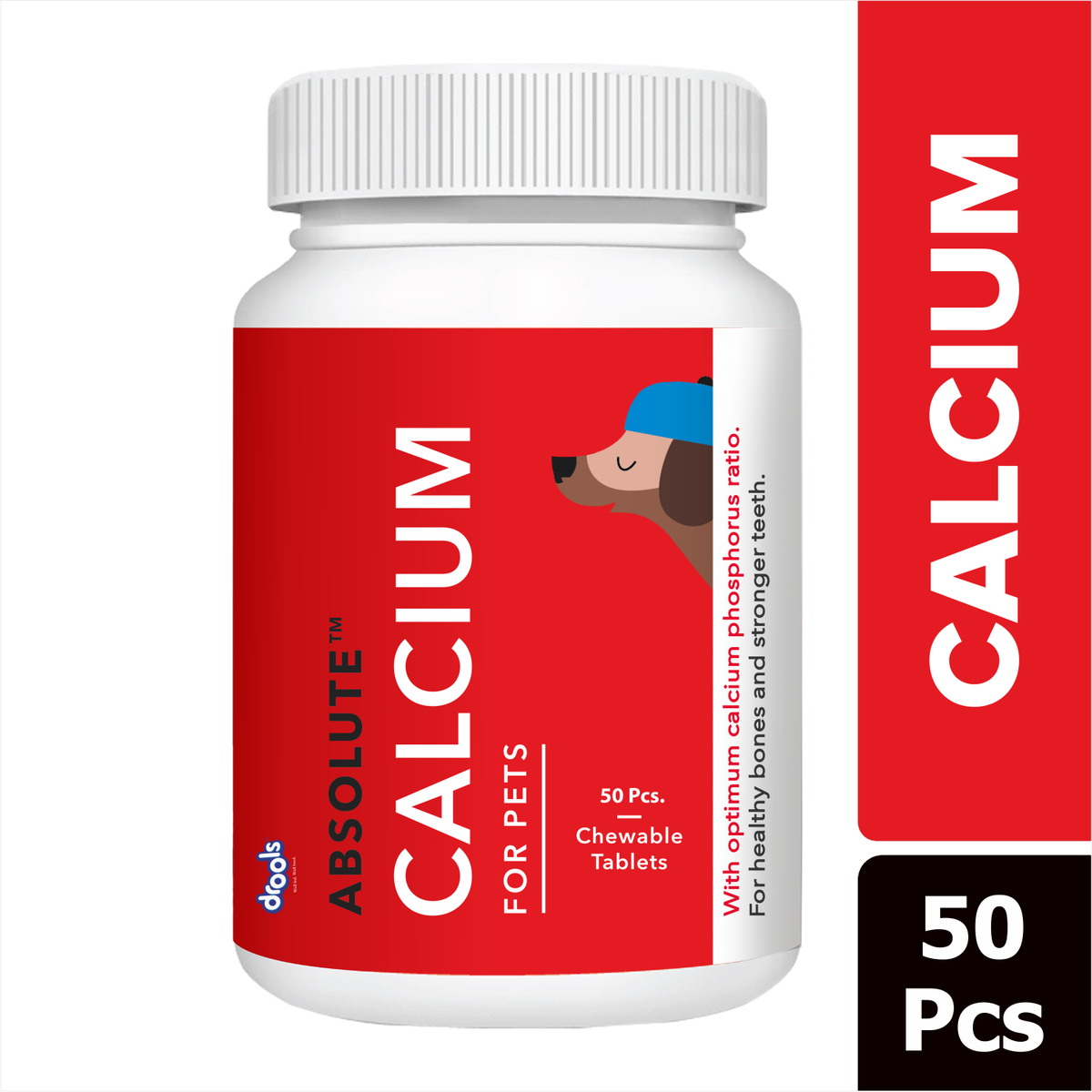 Absolute Calcium Tablet for Dogs | 50 Tablets - Animeal