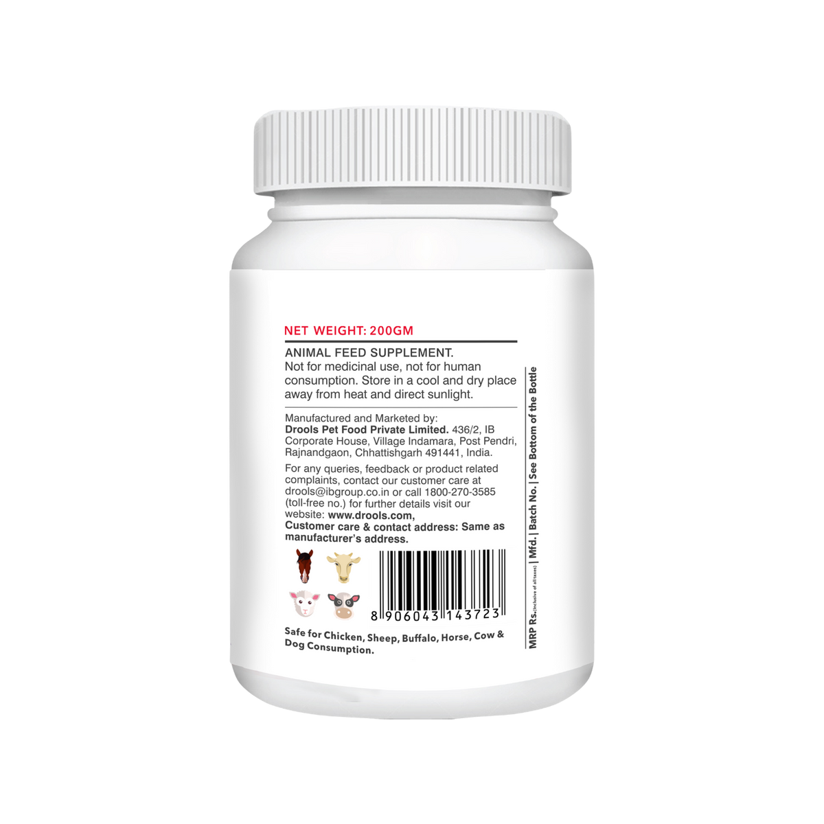 Absolute Calcium Tablet for Dogs | 50 Tablets - Animeal
