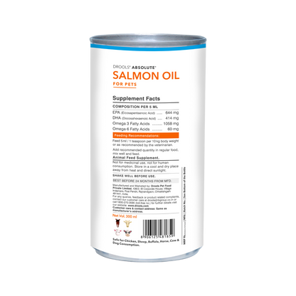 Absolute Salmon Oil for Dogs and Cats | 300ml - Animeal