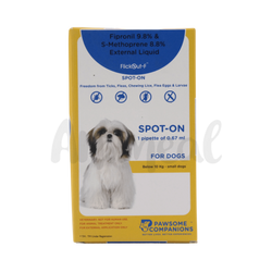 Adisan Flickout F Spot On 0 to 10kg for Dogs and Cats, 0.67ml - Animeal
