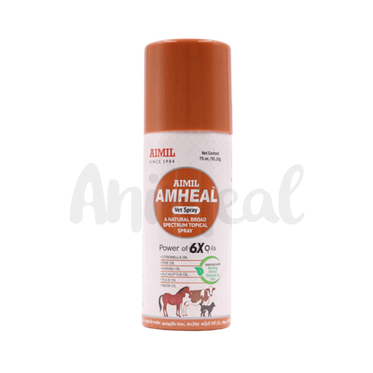 Aimil Amheal Vet Spray for Dogs and Cats, 75ml - Animeal
