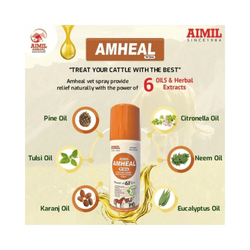 Aimil Amheal Vet Spray for Dogs and Cats, 75ml - Animeal