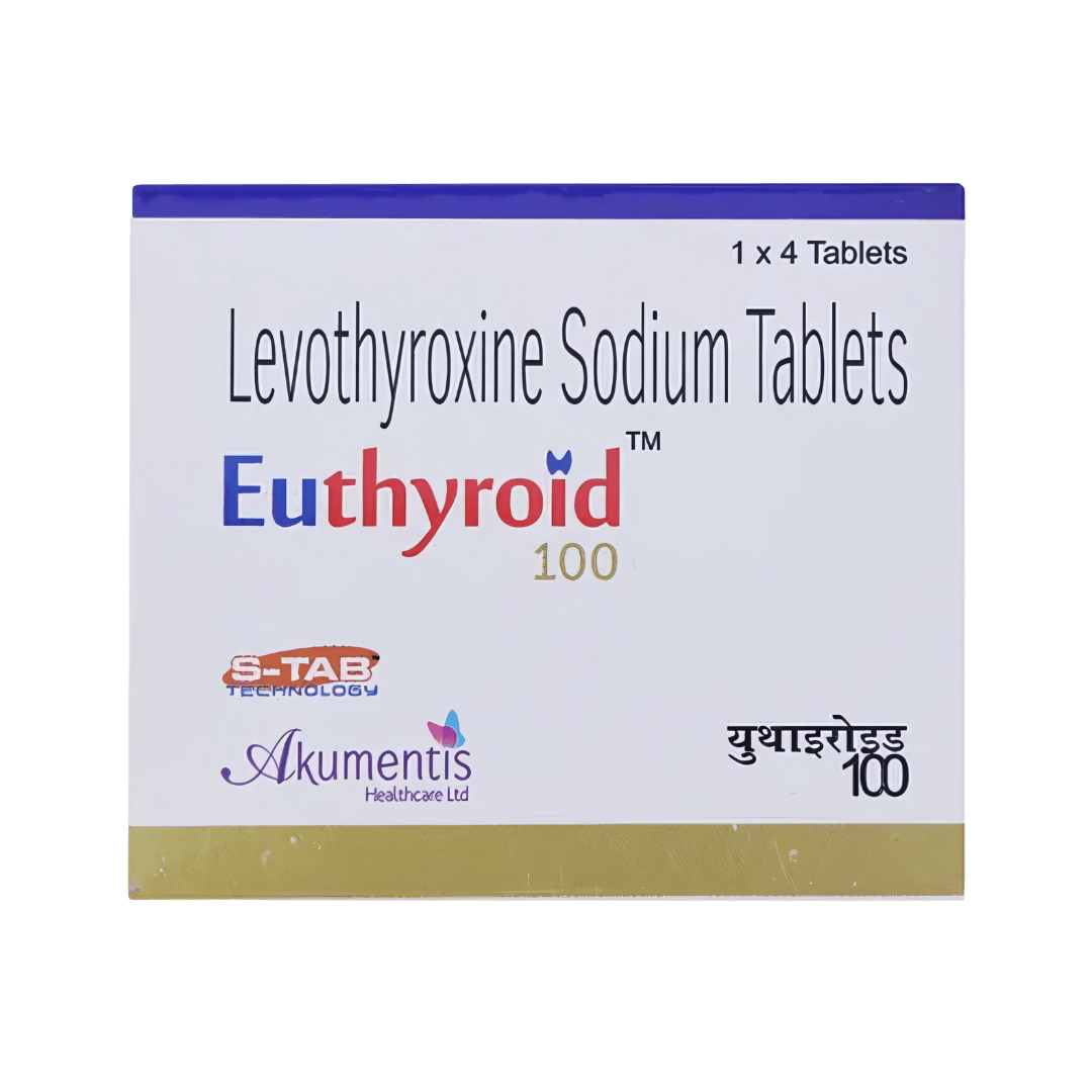 Akums Euthyroid 100 Tablet for Dogs and Cats, 4 Tablets - Animeal