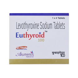 Akums Euthyroid 100 Tablet for Dogs and Cats, 4 Tablets - Animeal