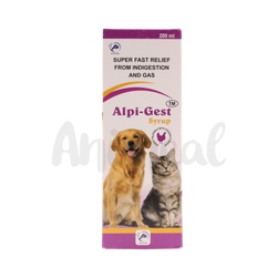 Alpicvet Alpigest Syrup for Dogs and Cats, 200ml - Animeal