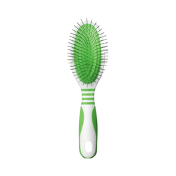Andis Medium Pin Brush White & Lime Green for Dogs, Medium - Animeal