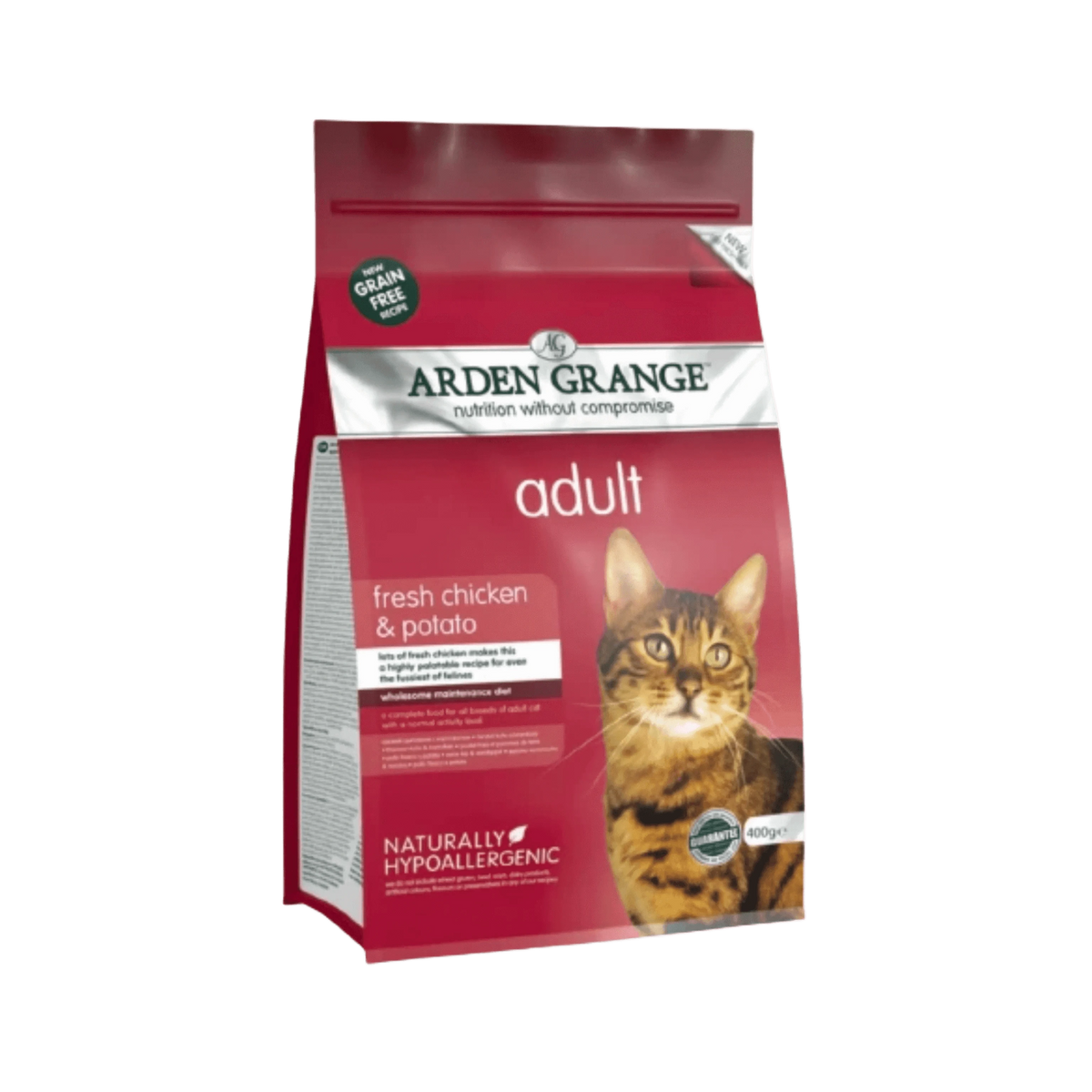 Arden Grange Chicken and Potato Dry Cat Food, 400g - Animeal
