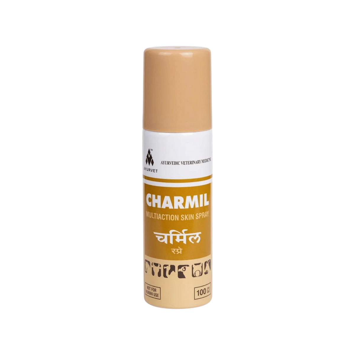 Ayurved Charmil Skin Spray for Cattle, 100ml - Animeal