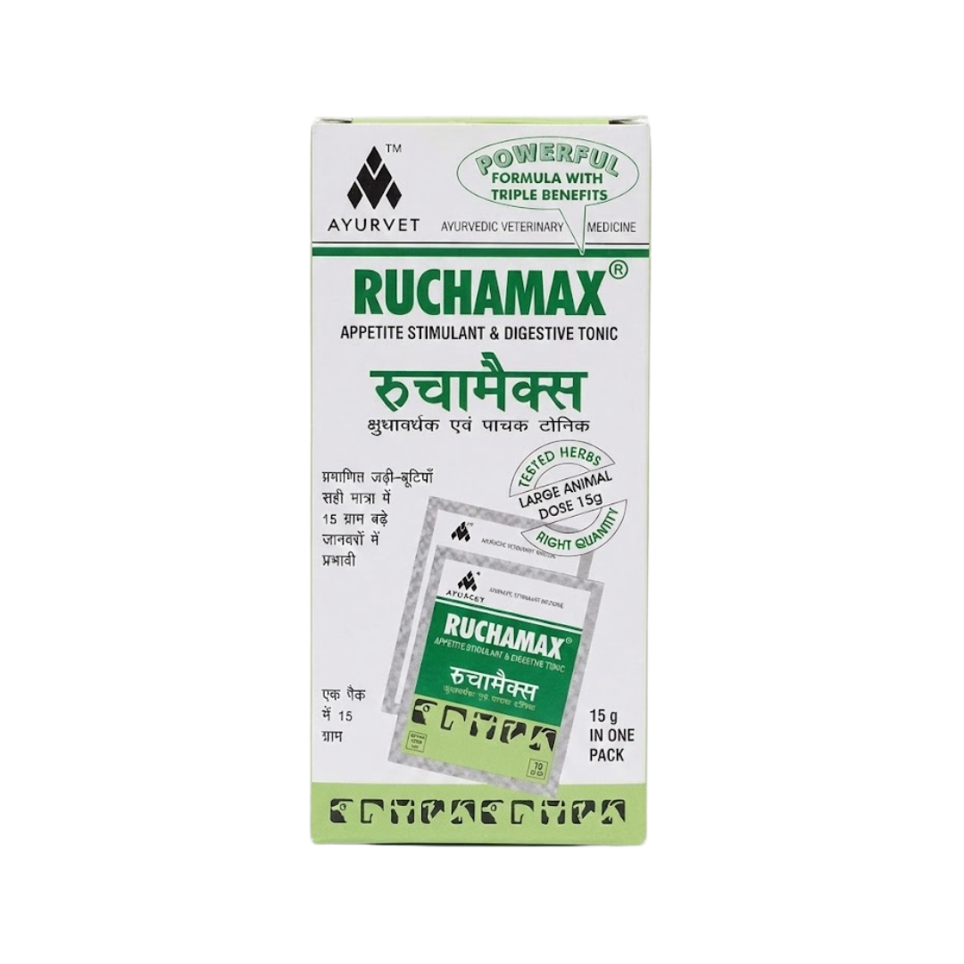 Ayurvet Ruchamax Powder for Farm Animals, 15g - Animeal
