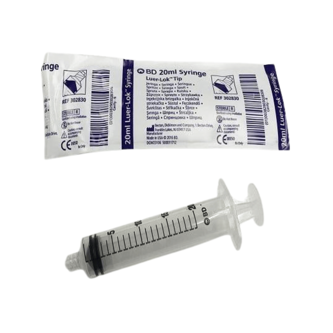 BD Luer Lock Syringe, 20ml - Animeal