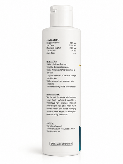 BENZOSUL PET SHAMPOO - Animeal