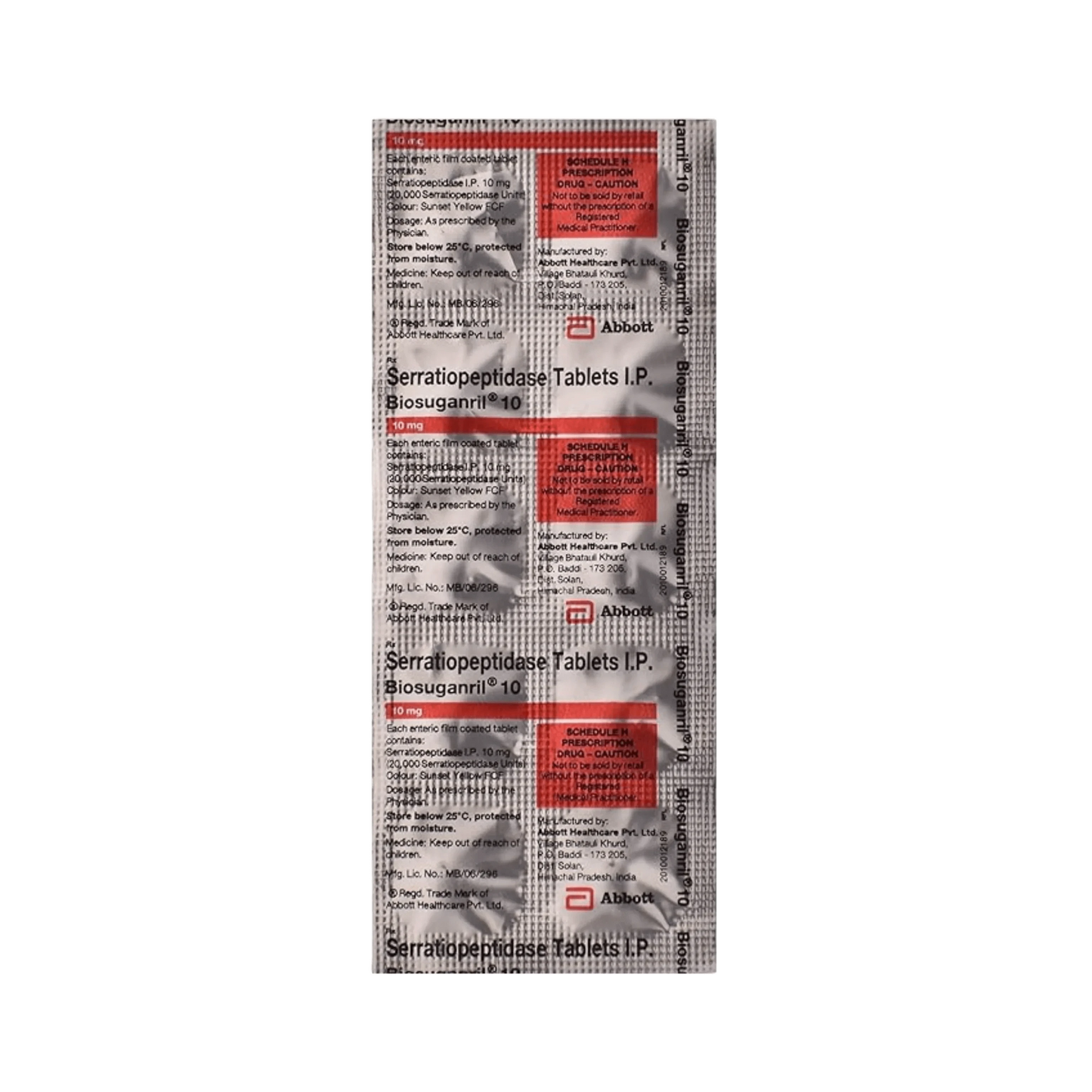 BIOSUGANRIL 10MG TABLET - Animeal