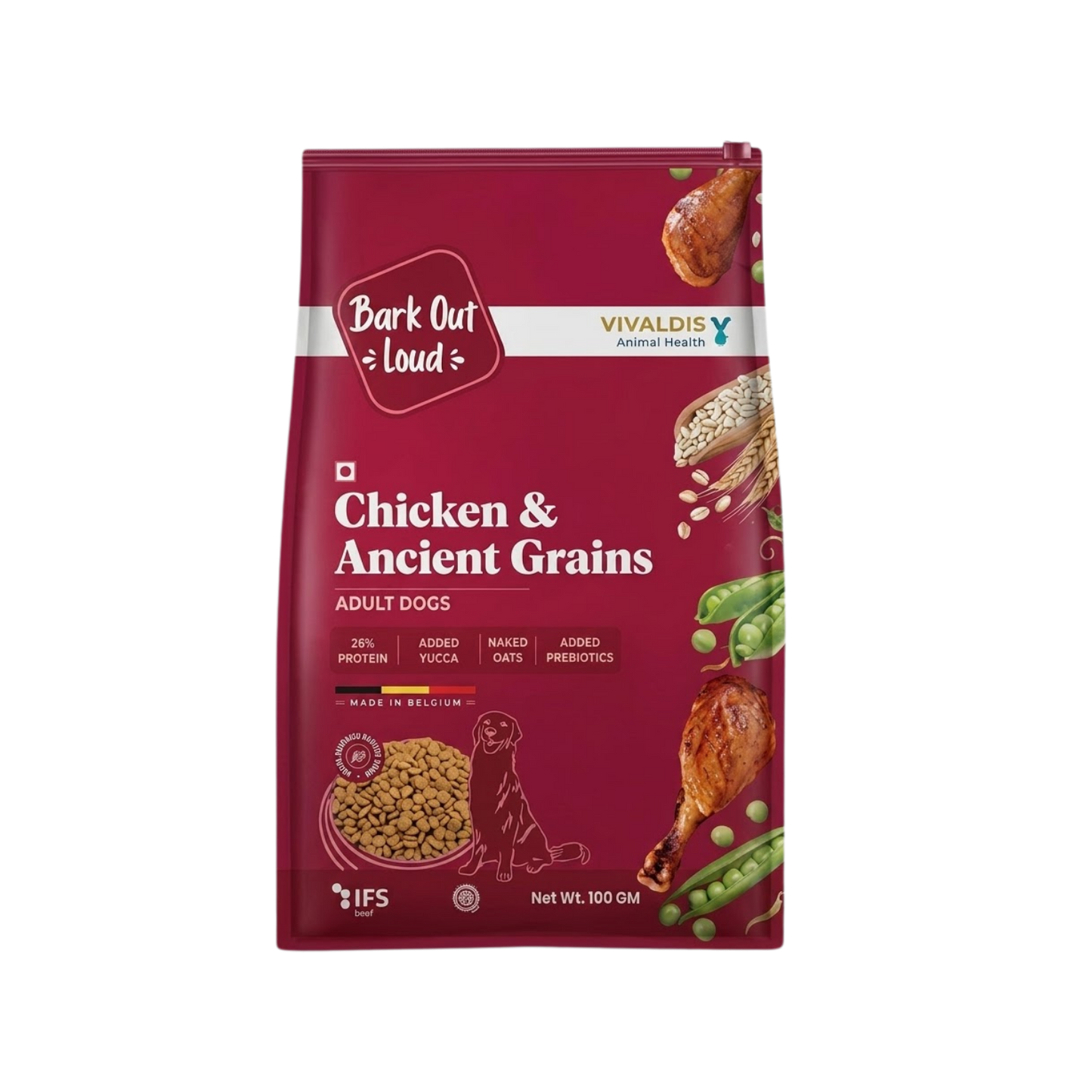 BOL CHIC & GRAIN ADULT DOG DRY FOOD (XS) - Animeal