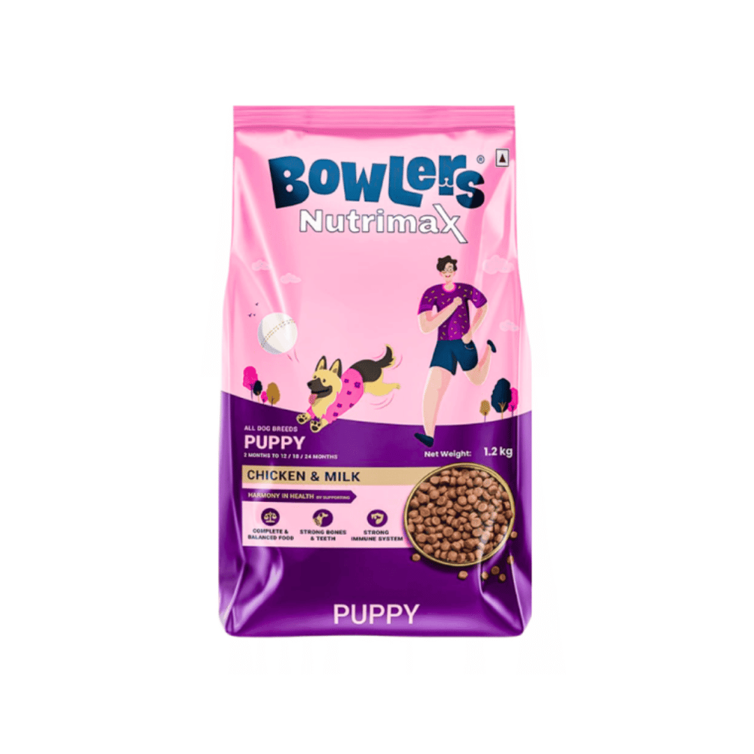 BOWLERS NUTRIMAX PUPPY CHIC & MILK DRY FOOD - Animeal