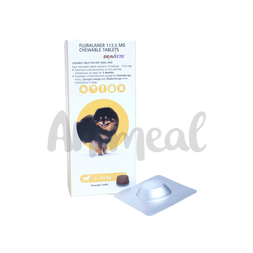 BRAVECTO (2-4.5KG) DOG TABLET - Animeal