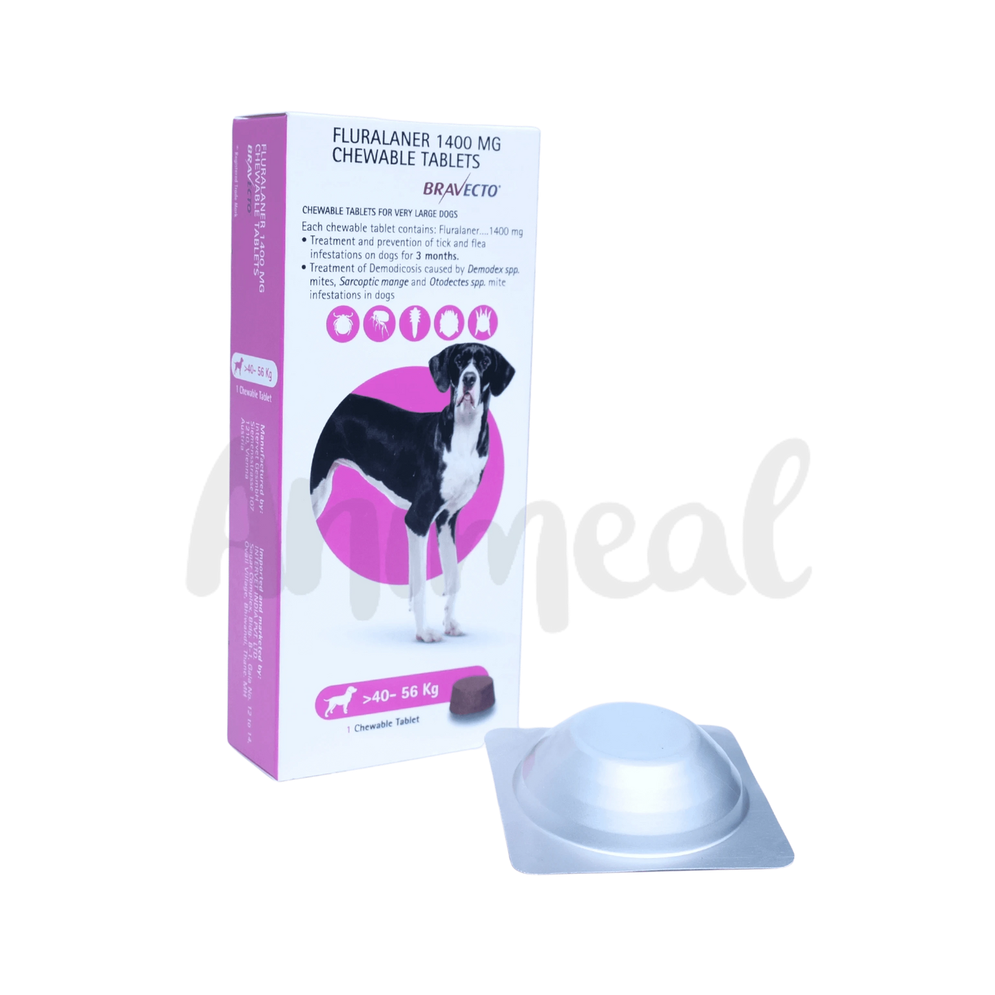 BRAVECTO (40-56KG) DOG TABLET - Animeal