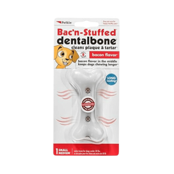 Bac N Stuffed Dental Bone for Dogs and Cats | Medium - Animeal