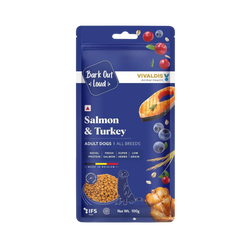 Bark Out Loud Salmon and Turkey Adult Dry Dog Food, 100g - Animeal