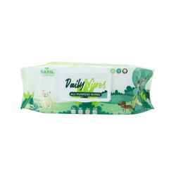 Basil Wet Wipes for Dogs and Cats, 80 Pieces - Animeal