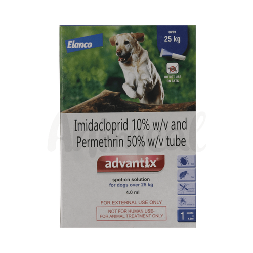 Bayer Advantix Spot-On for Dogs over 25kg, 4ml - Animeal