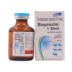 Bayer Bayrocin 1Shot Enrofloxacin Injection, 30ml - Animeal