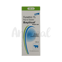 Bayer Bayticol Flumethrin Pour-On for Cattle, 100ml - Animeal
