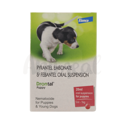 Bayer Drontal Puppy Dewormer Suspension, 20ml - Animeal