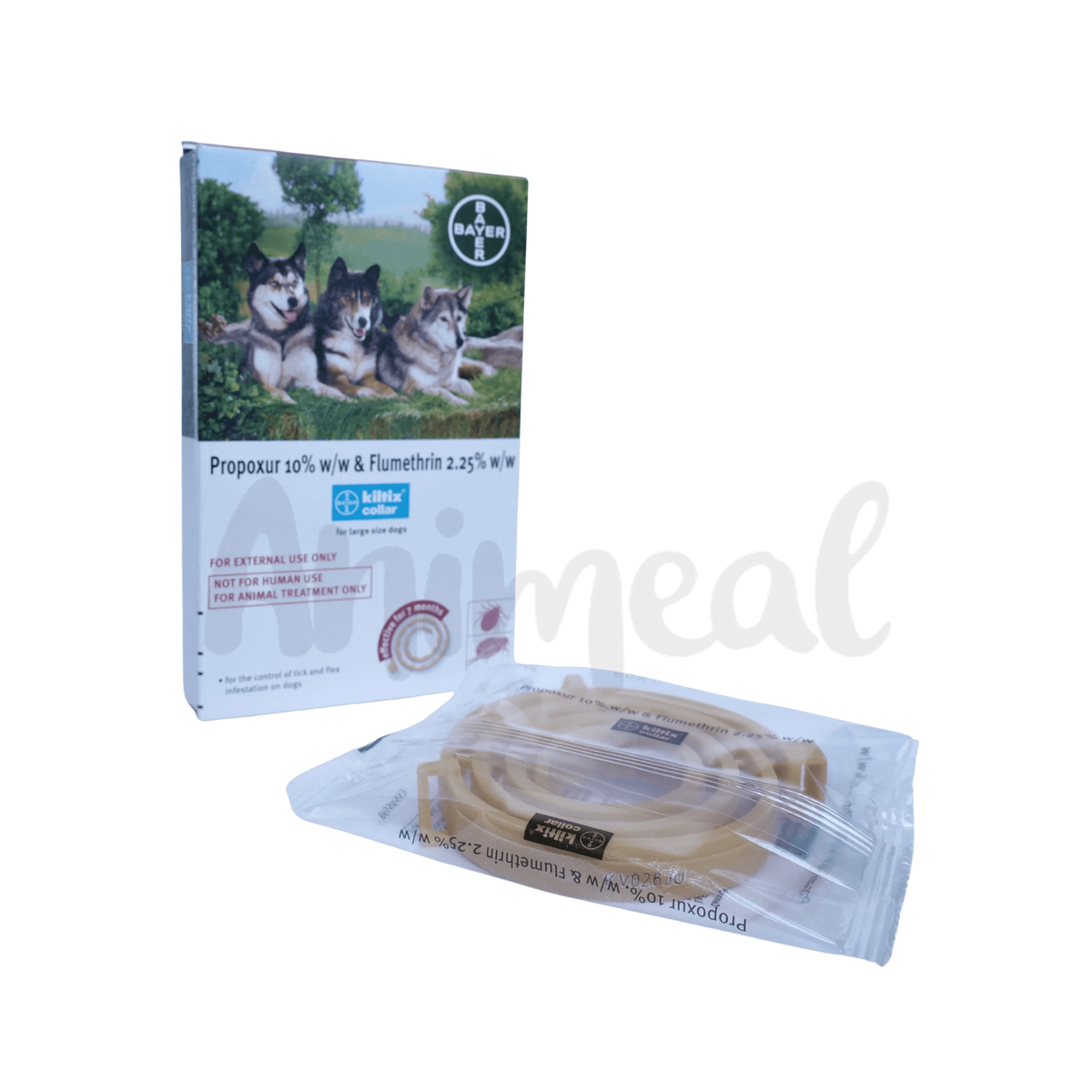 Bayer Kiltix Tick and Flea Collar for Large Dogs, 1 Collar - Animeal