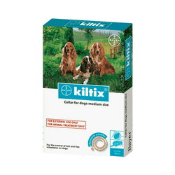 Bayer Kiltix Tick and Flea Collar for Medium Dogs, 1 Collar - Animeal