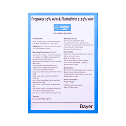Bayer Kiltix Tick and Flea Collar for Medium Dogs, 1 Collar - Animeal