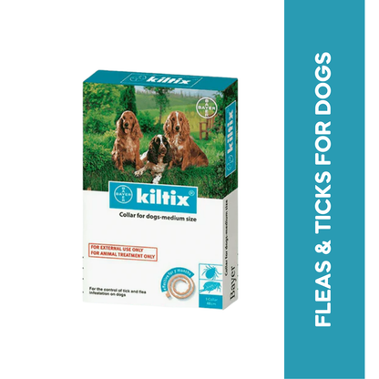 Bayer Kiltix Tick and Flea Collar for Medium Dogs, 1 Collar - Animeal