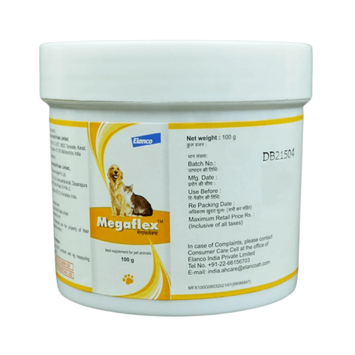 Bayer Megaflex Joint Support Powder for Dogs and Cats, 100g - Animeal