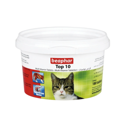 Beaphar Top 10 Cat Tablet, 30 Tablets - Animeal