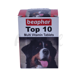 Beaphar Top 10 Dog Tablet, 60 Tablets - Animeal
