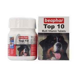 Beaphar Top 10 Dog Tablet, 60 Tablets - Animeal