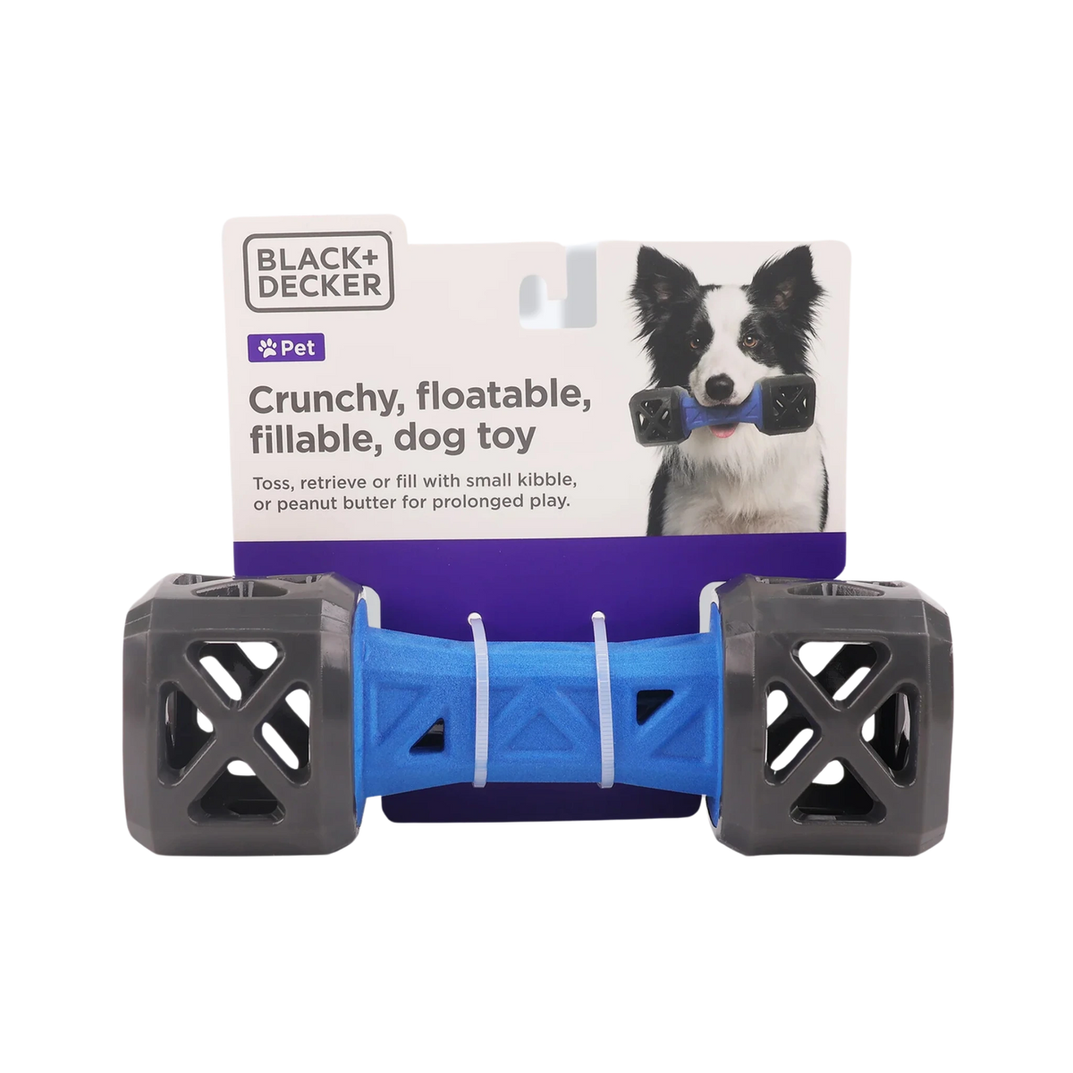 Black+Decker Dumbbell Leak Floatable TPR Crunch Toy for Dogs - Animeal