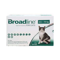 Boehringer Ingelheim Broadline 2.5 to 7.5kg Spot On for Cats, 0.9ml - Animeal