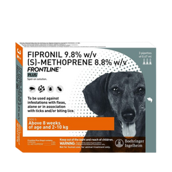 Boehringer Ingelheim Frontline Plus 2 to 10kg Spot On for Dogs, 0.67ml - Animeal