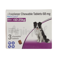Boehringer Ingelheim Nexgard 10 to 25kg Tablet for Dogs, 1 Tablet - Animeal