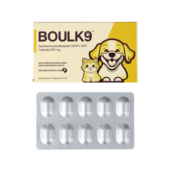 BoulK9 Saccharomyces Boulardii Probiotic for Dogs and Cats, 10 Caps - Animeal