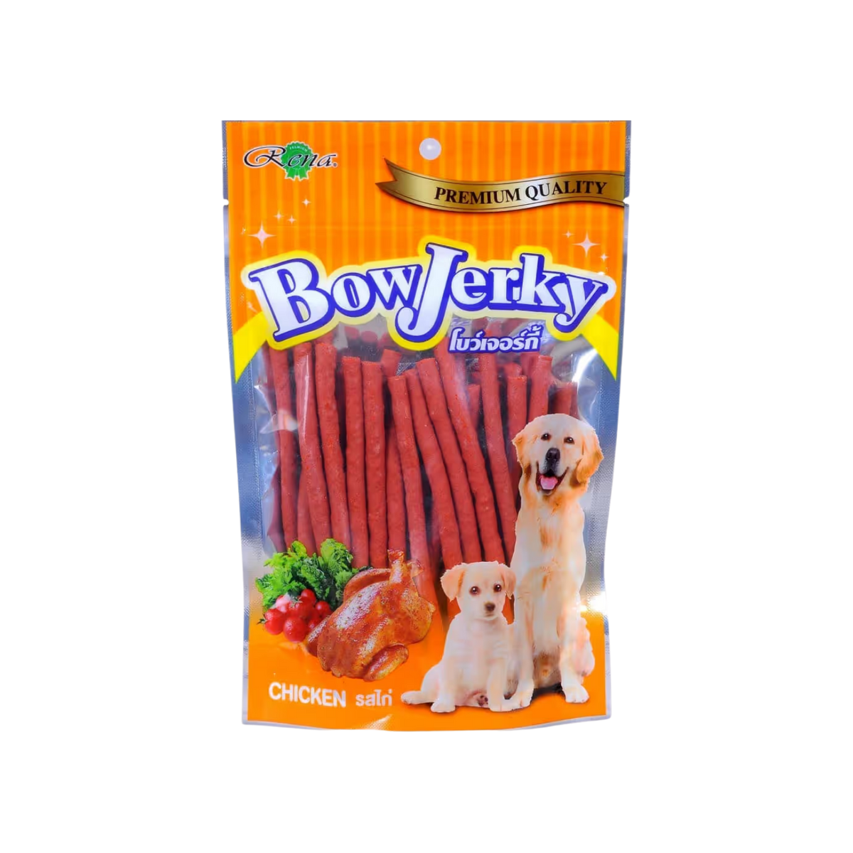 Bow Jerky Chicken Stick for Dogs, 200g - Animeal