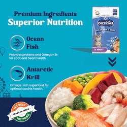 CARNIWEL ADULT OCEAN FISH & KRILL CAT DRY FOOD [1 KG] - Animeal