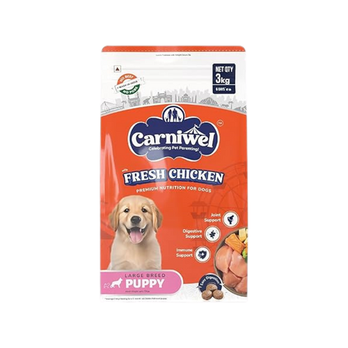 CARNIWEL FRESH CHIC LARGE DOG PUPPY DRY FOOD (M) - Animeal