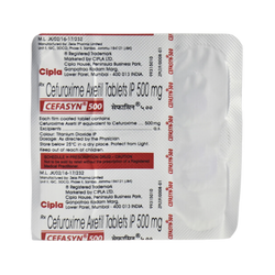 CEFASYN 500MG TABLET - Animeal