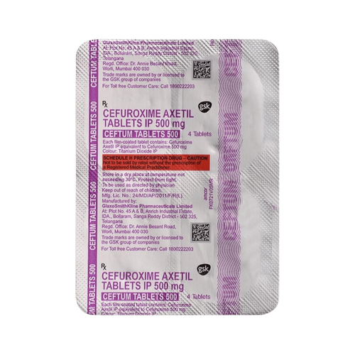 CEFTUM 500MG TABLET - Animeal
