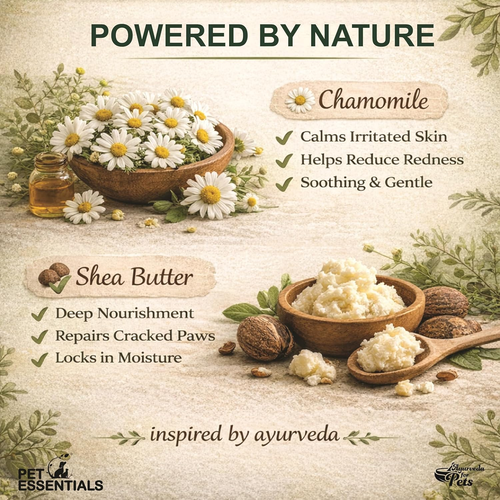 CHAMOMILE AND SHEA PAW CARE BALM (90GMS) - Animeal