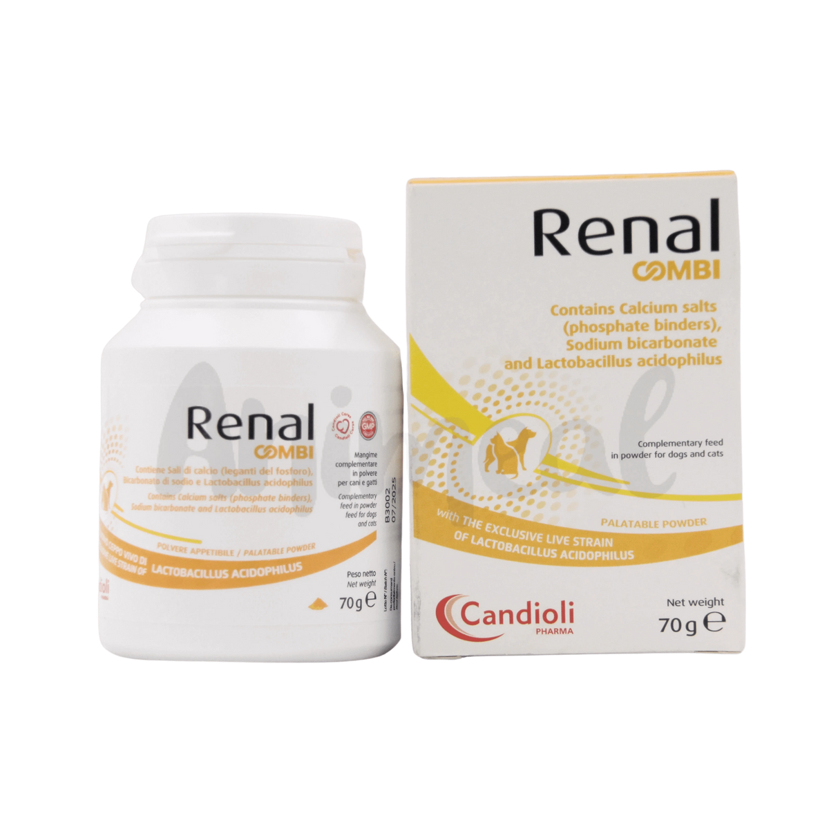 Candioli Renal Combi Powder for Dogs and Cats, 70g - Animeal